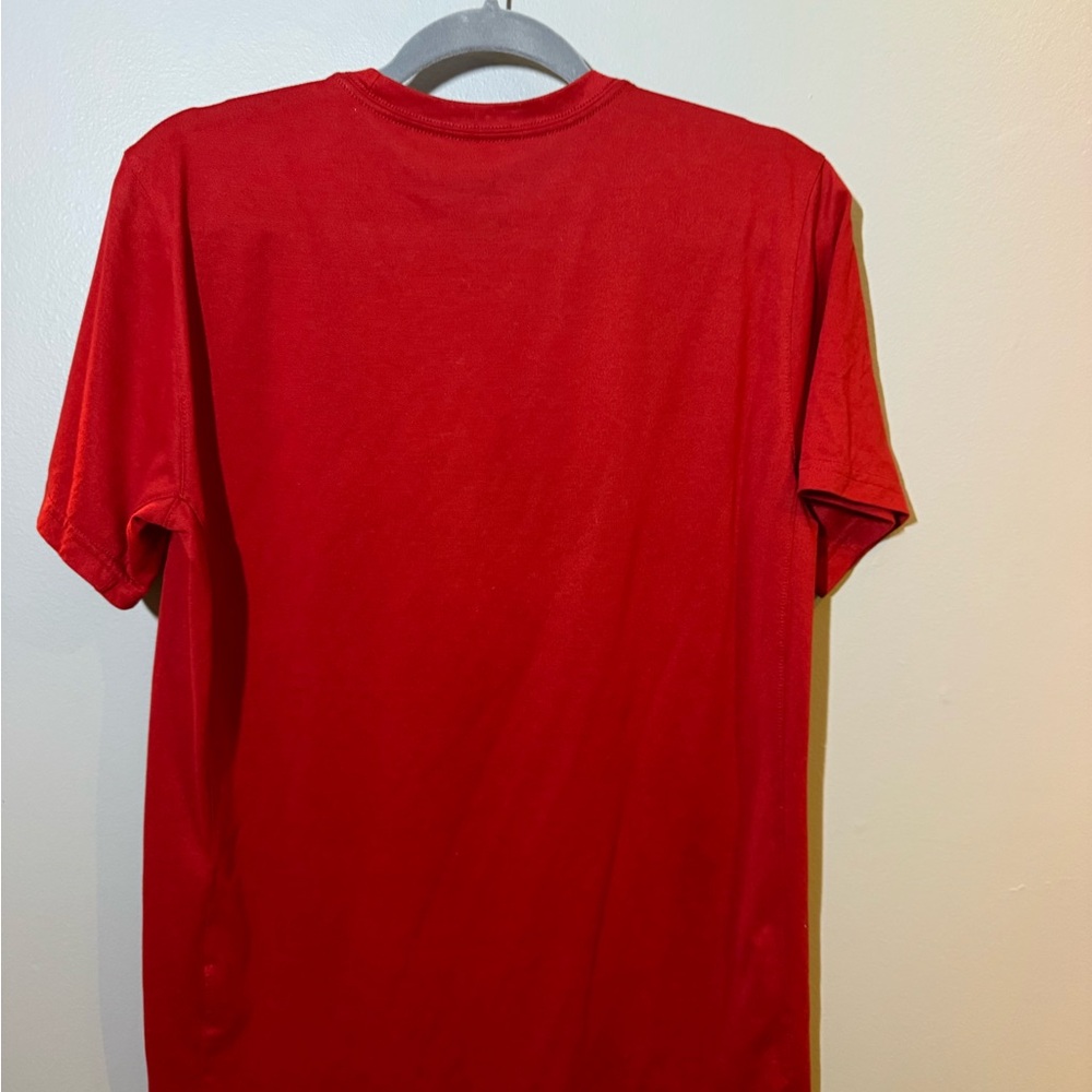 Nike Men's Dri-Fit Red Short Sleeve Tee - Picture 2 of 4